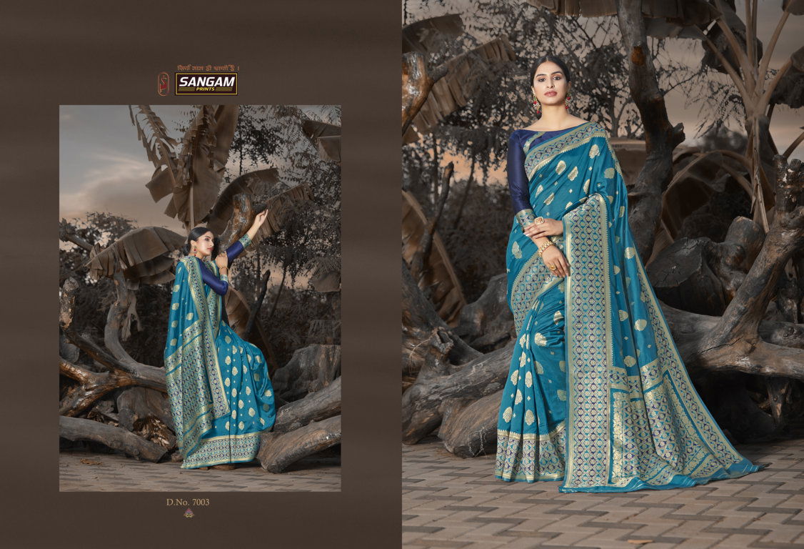 Sangam Priya Anand Latest Fancy Designer Festive Wear Silk Sarees Collection